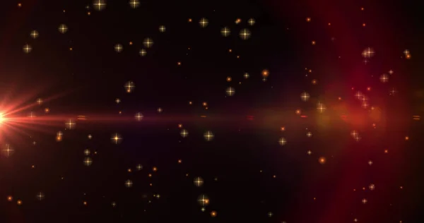 Bild Mehrerer Sterne Und Heller Flecken Auf Schwarzem Hintergrund Kreativmonat — Stockfoto