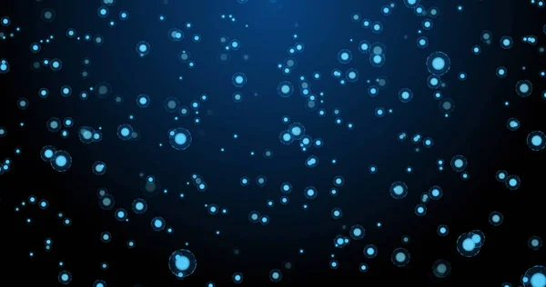 Imagen Círculos Azules Cayendo Sobre Fondo Marino Ciencia Biología Humana — Foto de Stock