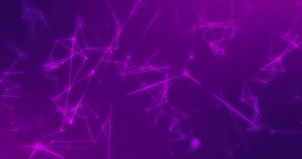 紫の背景にデータ処理のイメージ グローバルビジネスとデジタルインターフェースのコンセプトデジタルで生成された画像 — ストック写真