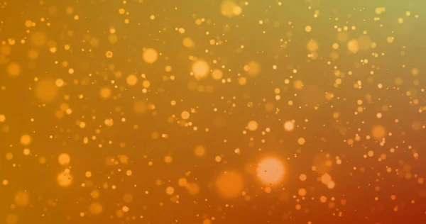 Afbeelding Van Meerdere Oranje Gloeiende Lichtvlekken Die Hypnotiserende Beweging Oranje — Stockfoto