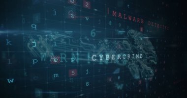 Siyah arkaplan üzerinde veri işleme resmi. küresel iletişim ve veri güvenliği konsepti dijital olarak oluşturulmuş görüntü.