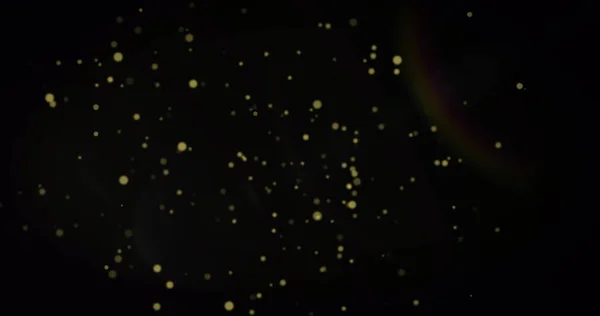 Siyah Arka Planda Hareket Eden Birden Fazla Parlayan Yıldız Spot — Stok fotoğraf