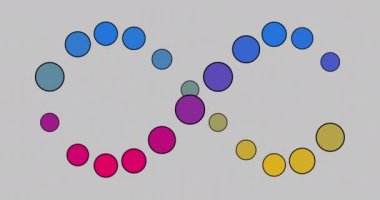 Gri arka planda DNA iplikçiklerinin animasyonu. küresel bilim ve dijital arayüz kavramı dijital olarak oluşturulmuş video.