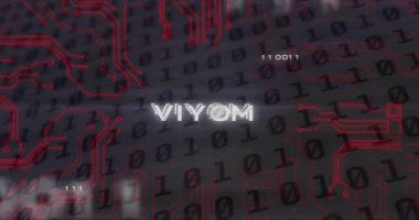 Gri arkaplandaki ikili kodlama veri işlemesine karşı virüs metin ve mikroişlemci bağlantıları. - Evet. Siber güvenlik ve bilgisayar arayüzü teknolojisi kavramı