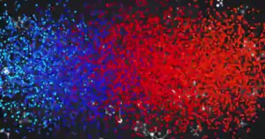 Moleküllerin ve DNA iplikçiklerinin dönmesi. Küresel bilim, tıp ve sağlık hizmetleri kavramı dijital olarak üretilen video.