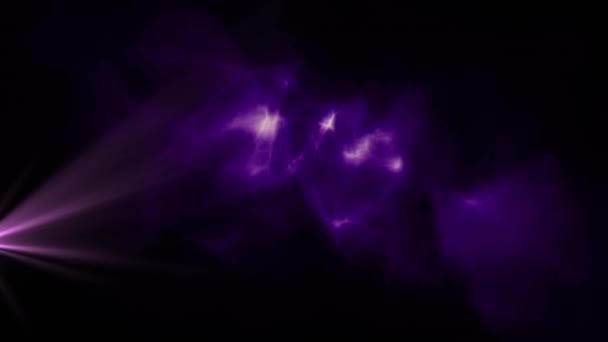 Анимация Фиолетовых Фигур Меняющихся Черном Фоне Цвет Движение Энергия Абстрактная — стоковое видео