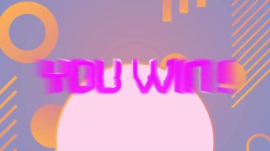 Senin animasyonun pembe arka planda metin ve şekiller kazanıyor. Sosyal medya ve iletişim arayüzü kavramı dijital olarak oluşturulmuş video.