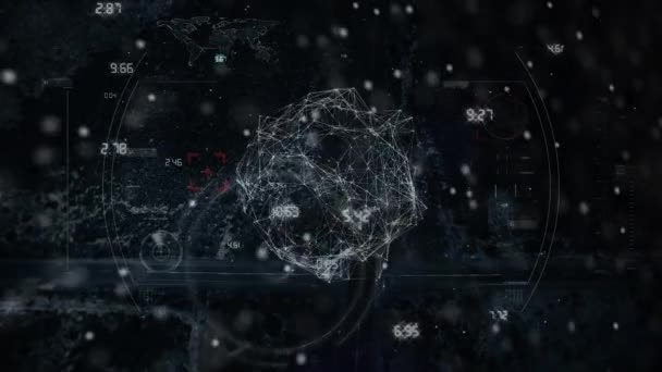 Animație Scanare Domeniului Aplicare Adn Peste Peisajul Orașului Știința Globală — Videoclip de stoc