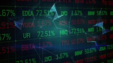 Karanlık arka planda veri işleme ve küre animasyonu. küresel bağlantılar, veri işleme ve teknoloji konsepti dijital olarak oluşturulmuş video.