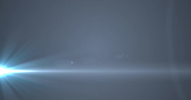 Digital Animation Blue Spot Light Copy Space Grey Background Technology — Stockvideo