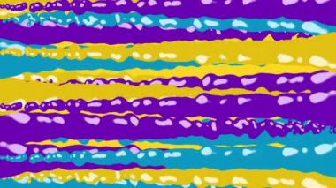 Mavi, menekşe ve sarı darbelerin karışımı. Renkler, şekiller, soyutlama ve hareket konsepti dijital olarak oluşturulmuş video.