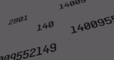 Gri arkaplandaki finansal bağlantıların animasyonu. Dijital olarak oluşturulmuş küresel bağlantılar, veri işleme ve dijital arayüz kavramı.