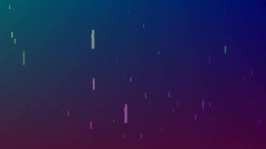 Mor gradyan arkaplanda çoklu yıldız simgelerinin kopyalanması. Teknoloji arka plan kavramı