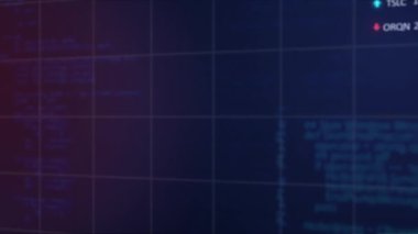 Finansal grafiklerin ve siyah arkaplan üzerindeki verilerin animasyonu. küresel ekonomi, finans, iş ve teknoloji kavramı dijital olarak oluşturulmuş video.