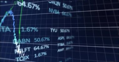 Siyah arkaplan üzerinde veri işleme animasyonu. küresel iş ve dijital arayüz kavramı dijital olarak oluşturulmuş video.