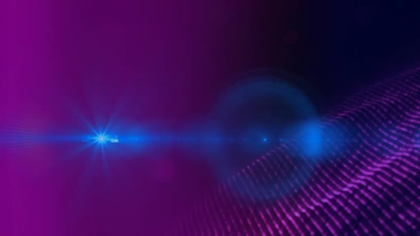 Анимация Светло Фиолетового Блеска Фиолетовом Фоне Цвет Форма Концепция Движения — стоковое видео
