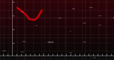 Siyah arkaplan üzerinde veri işleme animasyonu. küresel iş ve dijital arayüz kavramı dijital olarak oluşturulmuş video.