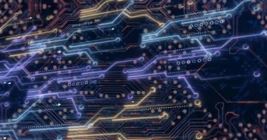 Animation of data processing over black background. Social media and digital interface concept digitally generated video.