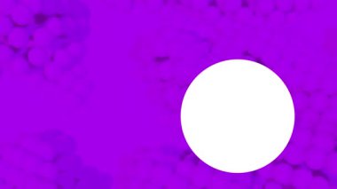 Animation of national weaning week text over purple shapes. weaning week tradition and celebration concept digitally generated video.