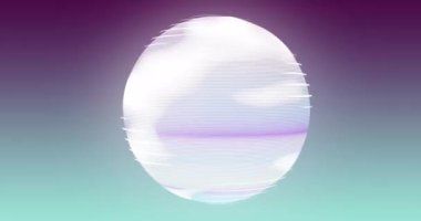 Medya simgeleri üzerinde dünyanın animasyonu. Sosyal medya ve dijital arayüz konsepti dijital olarak oluşturulmuş video.