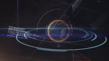 İkili kodlamaya karşı veri işleme ve küre ve kara zemine karşı matematiksel denklemler. küresel ağ ve teknoloji kavramı