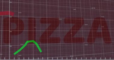 Karanlık arka planda finansal veri işleme animasyonu. küresel iş, finans, veri işleme ve dijital arayüz kavramı dijital olarak oluşturulmuş video.