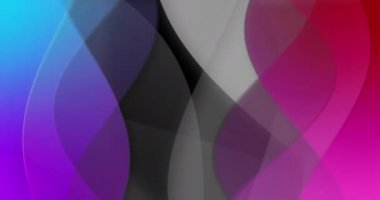 Siyah arka planda hareket eden şekillerin animasyonu. Sosyal medya ve dijital arayüz konsepti dijital olarak oluşturulmuş video.