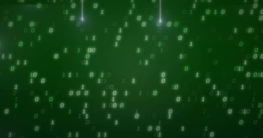 Siyah arkaplanda veri işleme animasyonu. küresel iş ve dijital arayüz kavramı dijital olarak oluşturulmuş video.