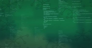 Veri işleme üzerine medya simgelerinin canlandırılması. Bulut hesaplama ve dijital arayüz kavramı dijital olarak oluşturulmuş video.