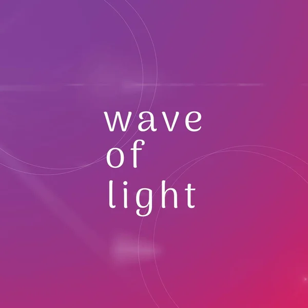 Illustrative Image Wave Light Text Scribbles Purple Background Copy Space — Fotografia de Stock