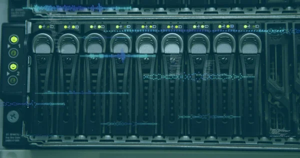 Image Data Processing Close Computer Server Digital Interface Global Technology — Stockfoto