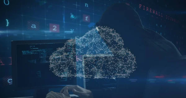 Image of scanning, numbers and online security padlock. global internet security, data processing, connections and digital interface concept digitally generated image.