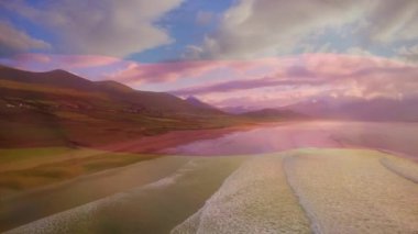 Animation of flag of germany over landscape. National flags and digital interface concept digitally generated video.