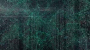 Bilgisayar devre kartı ile sütunlar üzerinden bağlantı ağının animasyonu. küresel iş, bağlantılar ve dijital arayüz konsepti dijital olarak oluşturulmuş video.