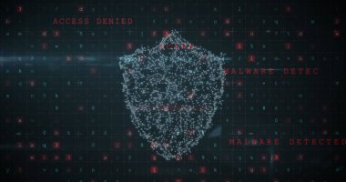 Tarama görüntüleri, numaralar ve çevrimiçi güvenlik kilidi. küresel internet güvenliği, veri işleme, bağlantılar ve dijital arayüz konsepti dijital olarak oluşturuldu.