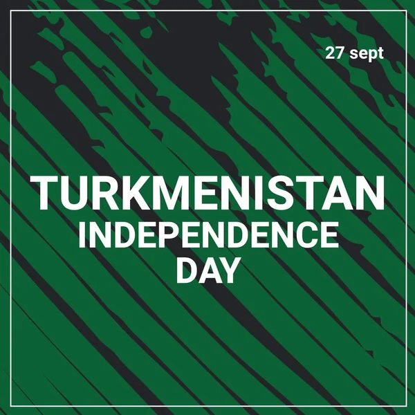 Εικονογράφηση Σεπτ Και Του Τουρκμενιστάν Κείμενο Ημέρα Ανεξαρτησίας Πάνω Από — Φωτογραφία Αρχείου