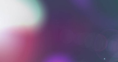 Mavi arkaplanda ışık lekeleri. Küresel iş ve dijital arayüz kavramı dijital olarak oluşturulmuş görüntü.