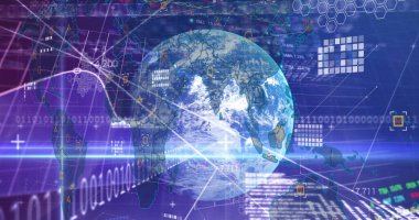 Donanma geçmişinden küresel ve finansal verilerin görüntüsü. Küresel iş, finans, para ve ekonomi kavramı dijital olarak oluşturulan imaj.