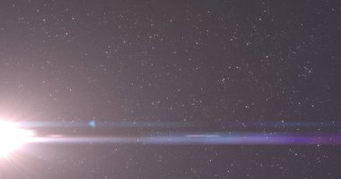 Siyah arkaplanda ışık lekeleri. Küresel iş ve dijital arayüz kavramı dijital olarak oluşturulmuş görüntü.