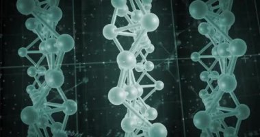 Siyah arkaplan üzerindeki bağlantı ağının animasyonu. küresel bağlantılar, veri işleme ve dijital arayüz konsepti dijital olarak oluşturulmuş video.