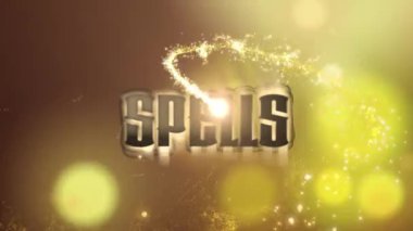 Siyah arkaplandaki yazılar ve noktaların canlandırılması. Hobi ve dijital arayüz kavramı dijital olarak oluşturulmuş video.