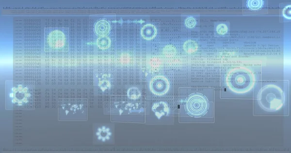 Image Data Processing Screens Scopes Scanning Data Processing Digital Interface — 스톡 사진