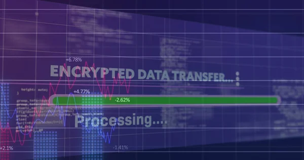 Image Data Processing Grid Global Technology Connections Digital Interface Concept — Fotografia de Stock