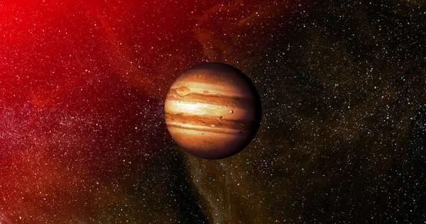 Image Orange Planet Red Galaxy Astronomy Cosmos Universe Space Exploration — Stock fotografie