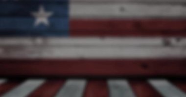 Karanlık arka planda gaziler için günlük metin ve Amerikan bayrağı animasyonu. Gaziler günü konsepti dijital olarak oluşturulmuş video.