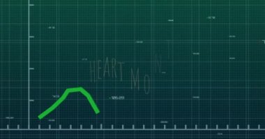 Karanlık arka planda bağlantı ağının ve veri işleme ağının animasyonu. küresel bağlantılar, veri işleme ve dijital arayüz konsepti dijital olarak oluşturulmuş video.