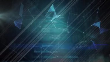 Dünya üzerindeki bağlantı ağının animasyonu. küresel bağlantılar, veri işleme ve teknoloji konsepti dijital olarak oluşturulmuş video.