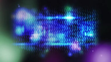 Veri işleme ve parlayan bağlantı ağının animasyonu. Küresel hesaplama, veri işleme ve bağlantılar konsepti dijital olarak oluşturulmuş video.