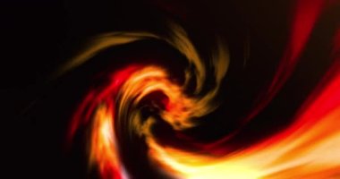 Arka planda parlayan turuncu ışık izlerinin animasyonu. Soyut, renkli ve hareketli dijital video konsepti.