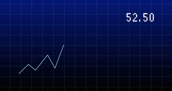 Bild Der Finanzgrafik Über Dem Hintergrund Der Marine Mathematik Statistik — Stockfoto